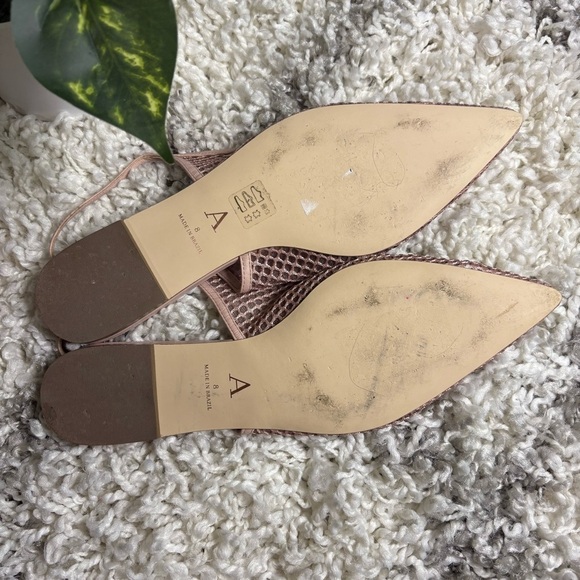 By Anthropologie Mesh Slingback Pointed Toe Flats Size 8 - Picture 7 of 8